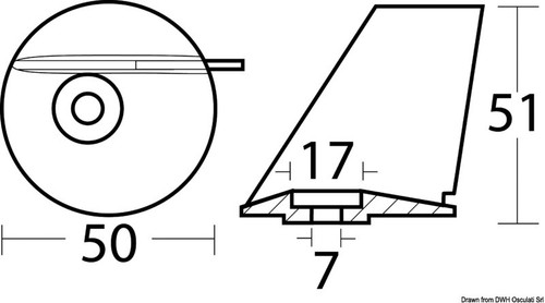 Anodo zinco pinna - zinco,